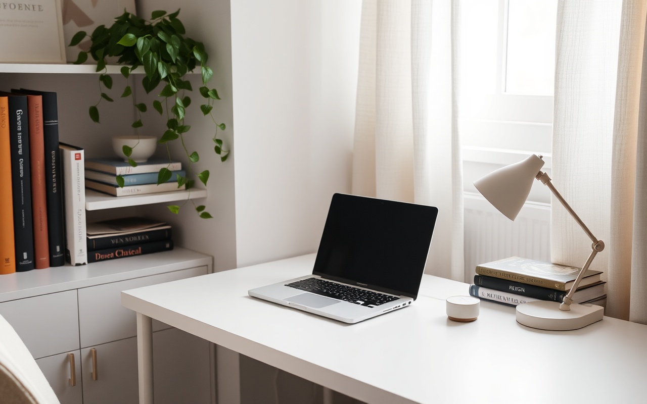 The Sensly studio interior featuring natural light and a view of a garden