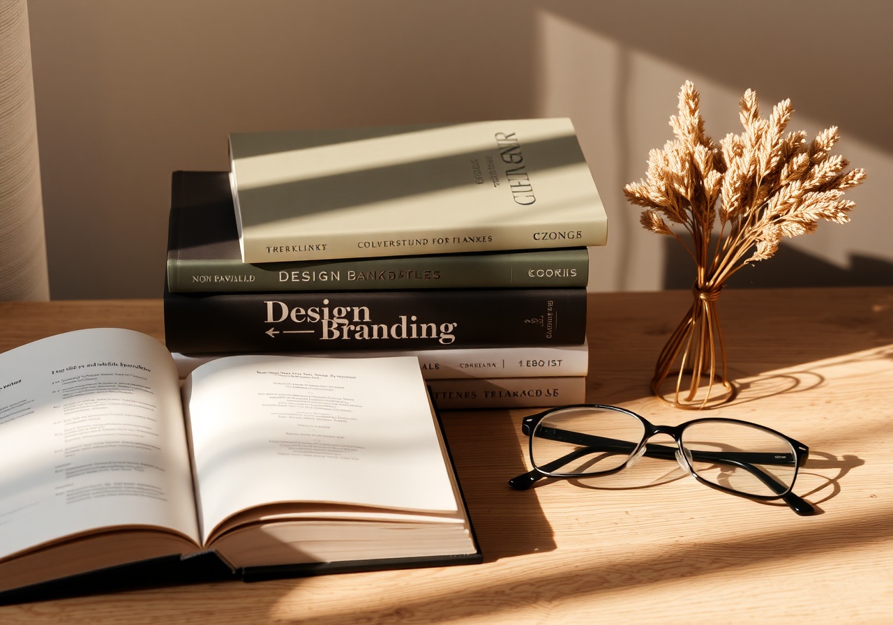 A calm minimalist workspace with a notebook and a cup of tea