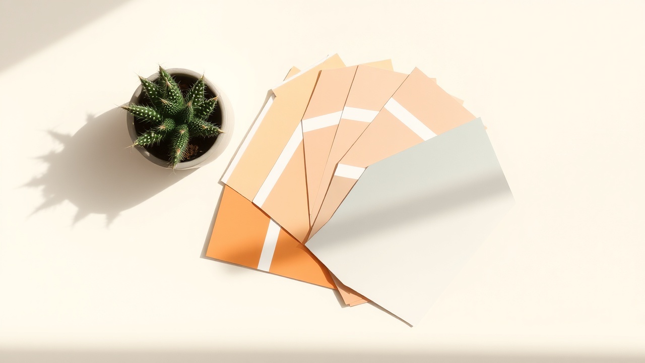 Abstract representation of color psychology in wellness branding showing a soft terracotta and sage gradient